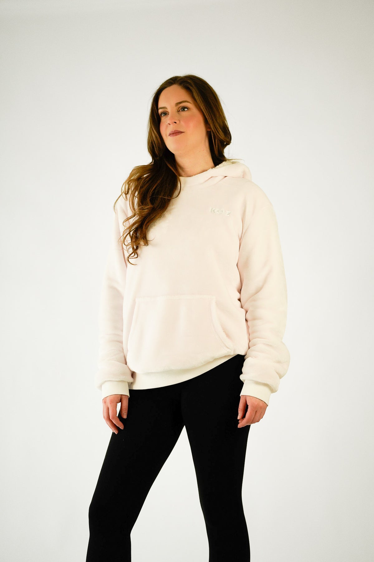 White KO●Z Hoodie