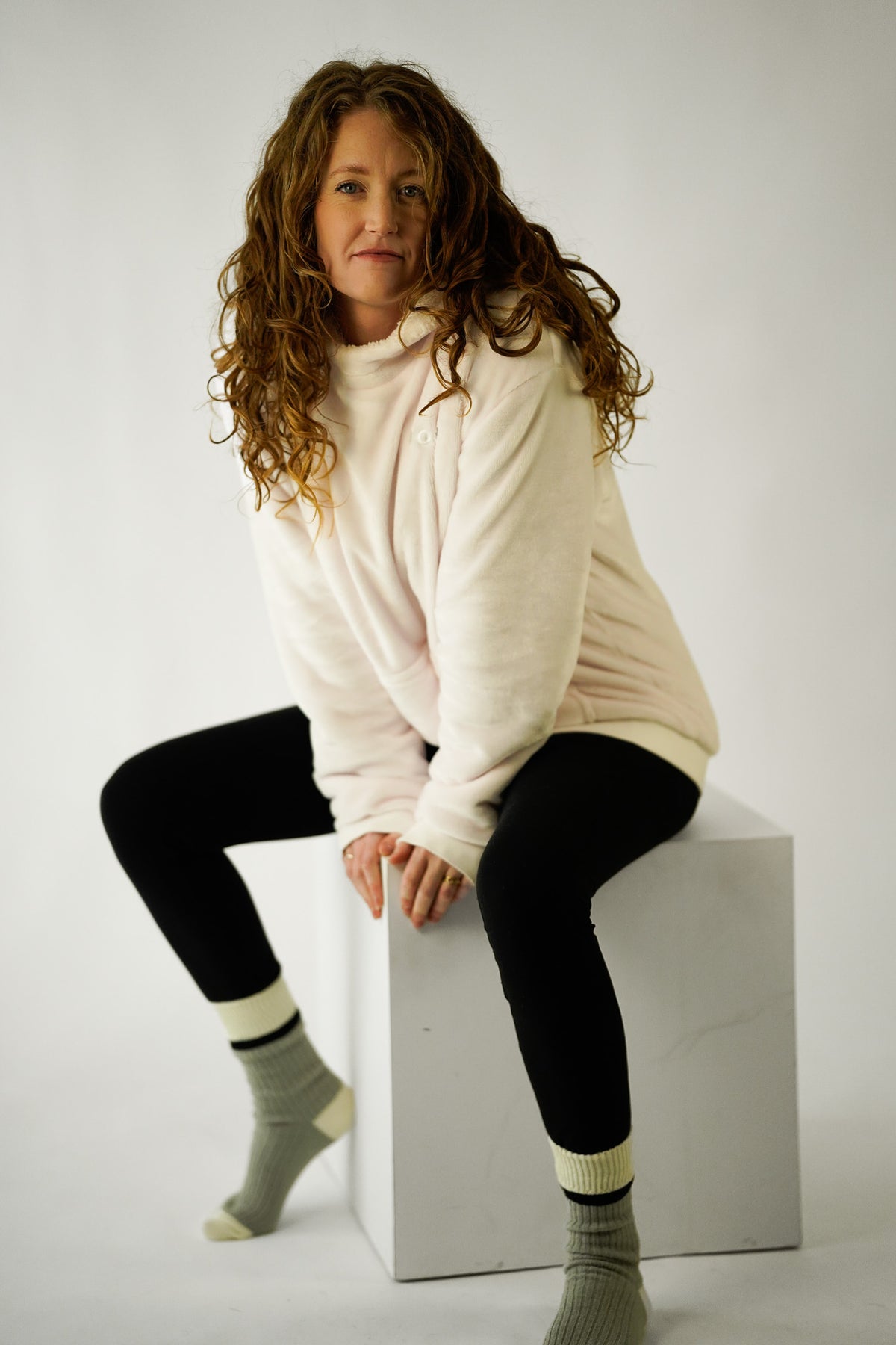 White KO●Z Hoodie
