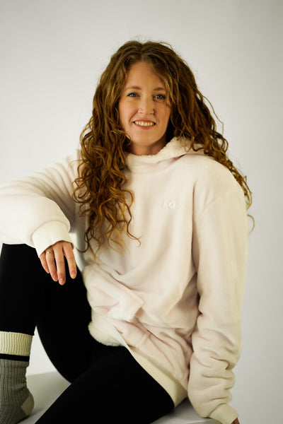 White KO●Z Hoodie