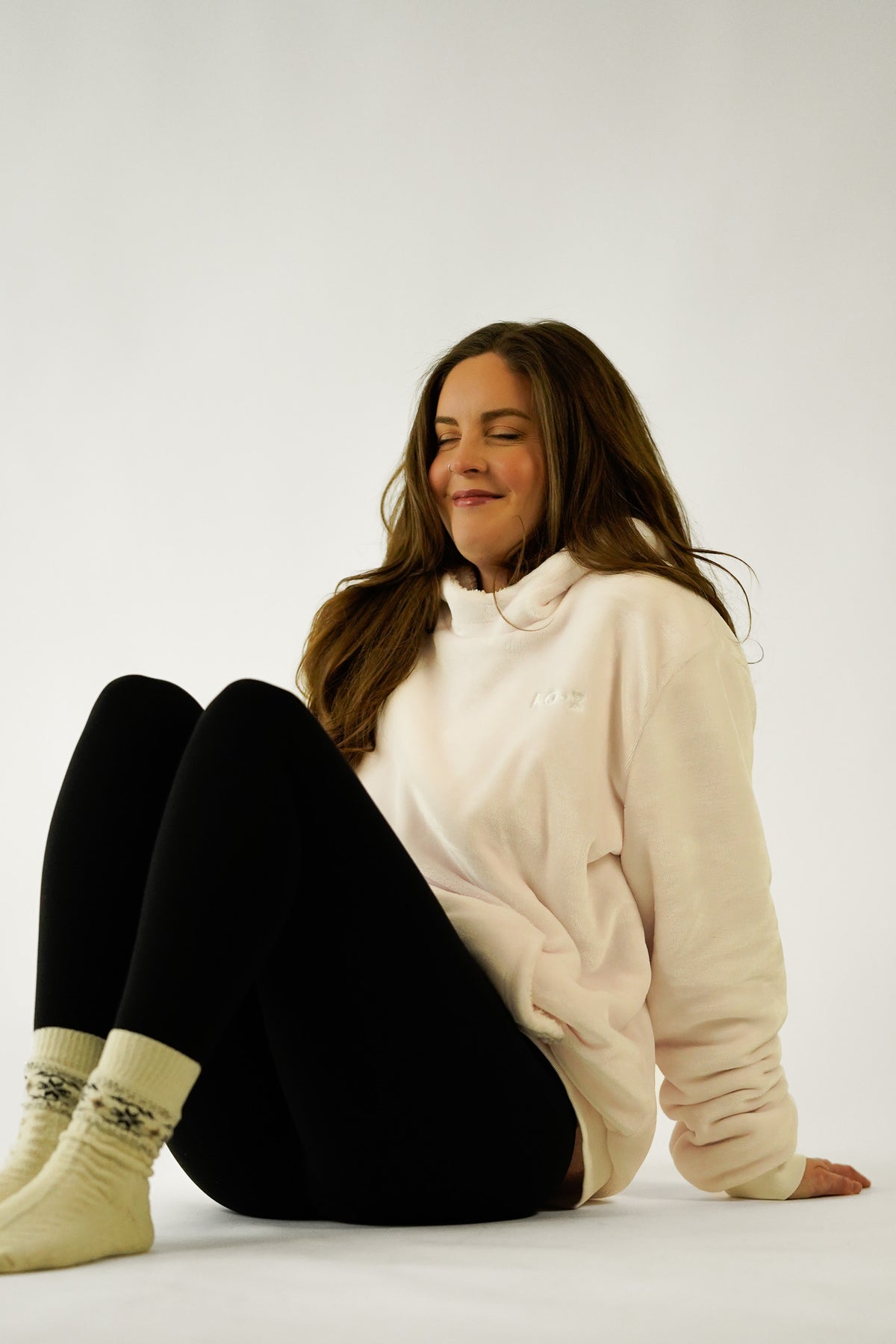 White KO●Z Hoodie