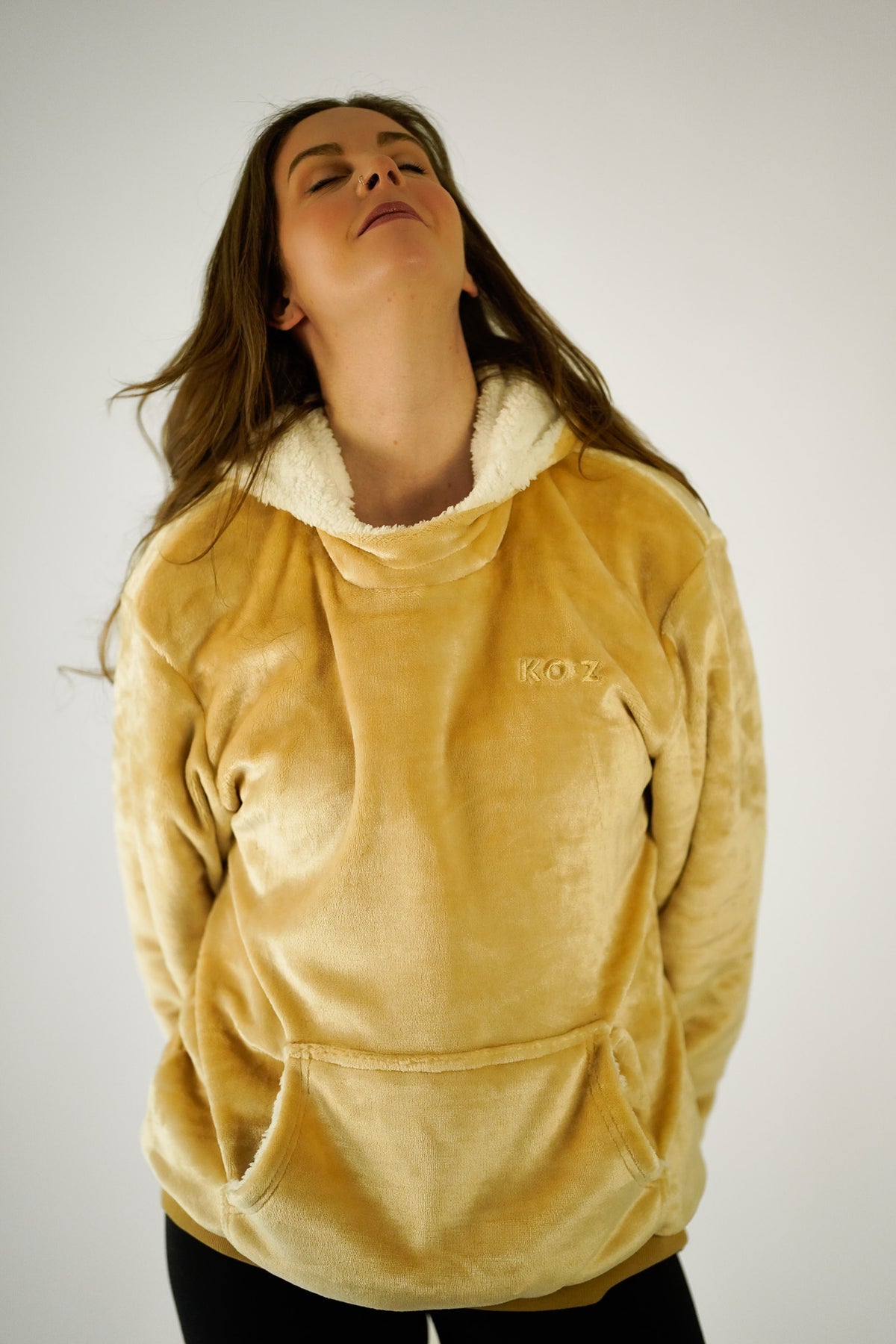 Beige KO●Z Hoodie